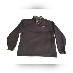 Vintage Walt Disney World 2005 Black Quarter Zip Sweatshirt Pullover Size Medium